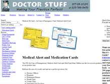 Tablet Screenshot of medicalalertcard.net